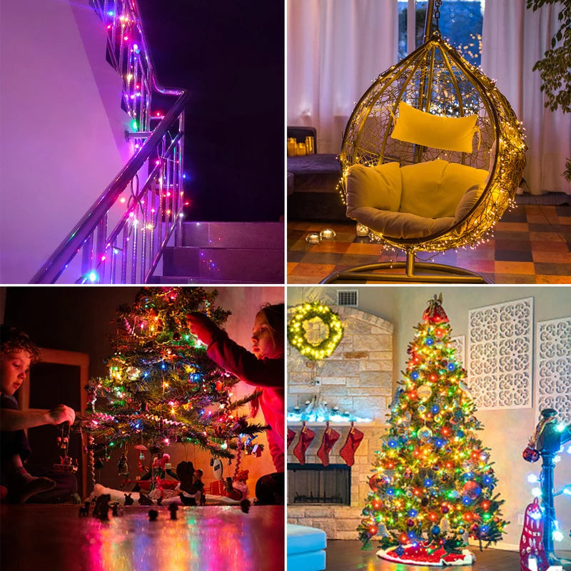 Outdoor LED String Lights 10M-100M Waterproof Fairy Garden Party Decor