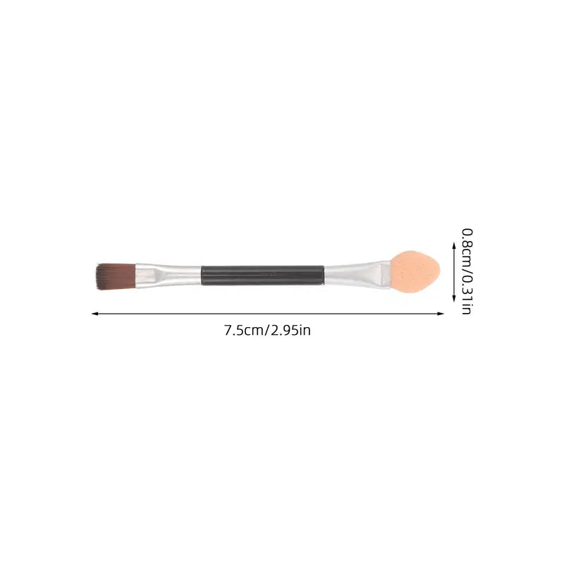 Double-Ended Eyeshadow Brush Set - Soft Bristles for Precise Makeup Application