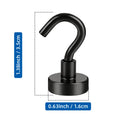 Heavy Duty Magnetic Hooks - 25Lbs Load Capacity, S-Hooks for Kitchen Garage Cabin