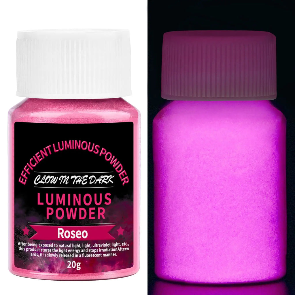 20g Long Lasting Fluorescent Powder for Resin & Jewelry Making - Glow in Dark Pigment