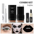 3Pcs Halloween Makeup Kit with Face Paint Mascara & Foundation for Costume Parties