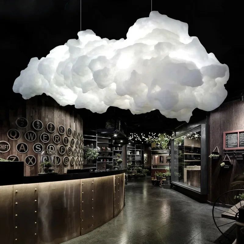 Modern Floating Cloud LED Pendant Lights - Dimmable Chandelier for Living Dining Kids Kitchen