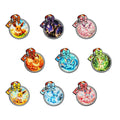 Anime Elf Monster Bottle Enamel Pins Set - Cute Collectible Brooches for Backpack and Clothing - Multiple Colors
