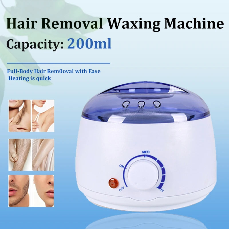 Smart Hair Removal Wax Heater Kit with Wax Beans - Skin Care & Depilatory Tool