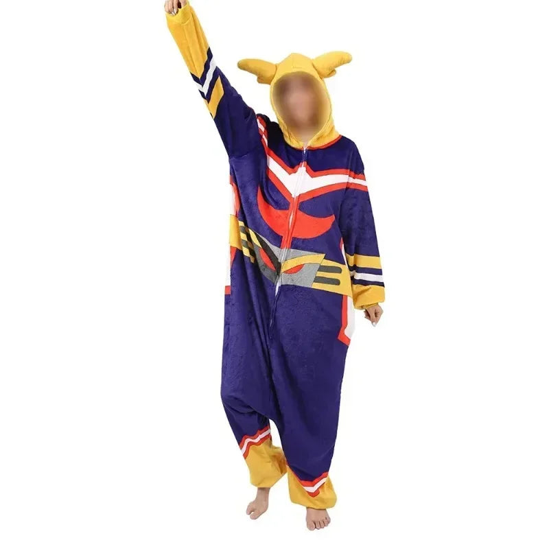 My Hero Academia Cosplay Pajamas One-Piece Costume for Halloween & Loungewear