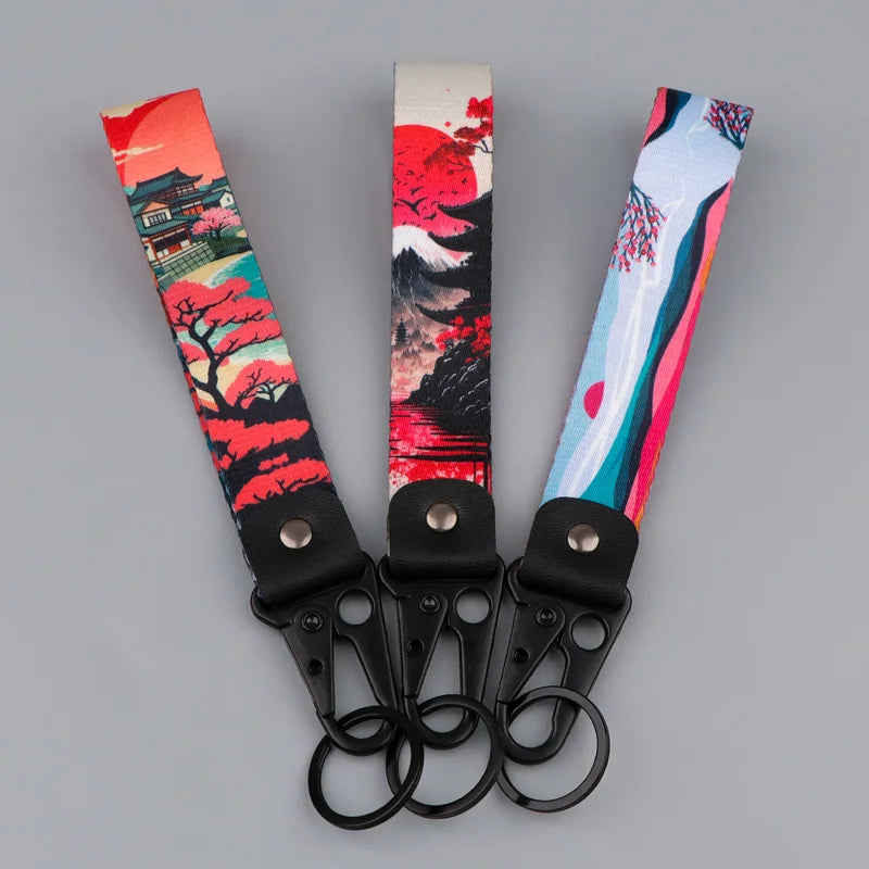 Dragon Eagle Beak Keychain with Koi Fish Design - Reversible Motorcycle & Car Accessory