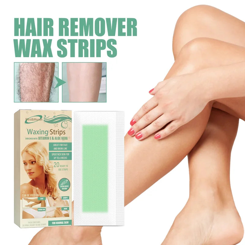 Professional Hair Removal Wax Strips for Body & Face - Quick & Gentle Depilation