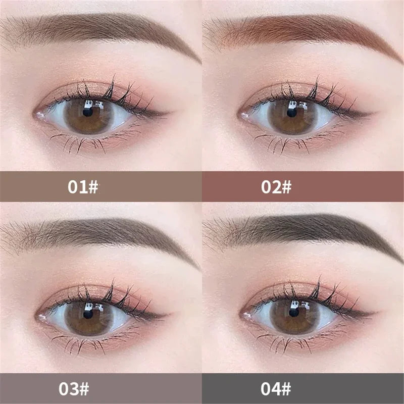 Waterproof Slim Eyebrow Pencil with Brush - Long-Lasting Cosmetic Pen for Natural Eyebrow Shaping