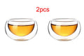 Heat-Resisting Glass Teapot Set with Infuser for Pu-erh Tea Brewing - Clear & Color Options