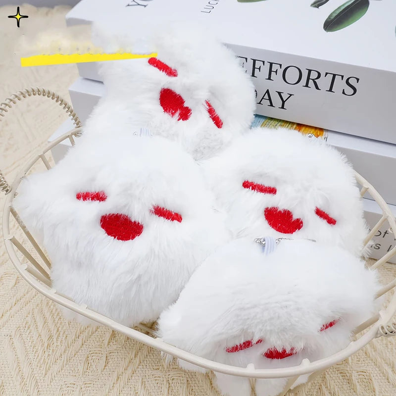 Cute Cat Plush Keychain - Impact Scaramouche Cosplay Anime Ghost Pendant for Backpack & Halloween