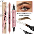 Waterproof 4-in-1 Eyebrow & Eyeliner Pencil Set - Microblading & Fine Sketch Makeup