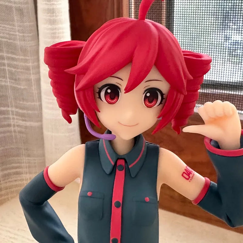 Kasane Teto Twin-Tail Anime Girl Figure Set - PVC Collectible Dolls for Desktop Display