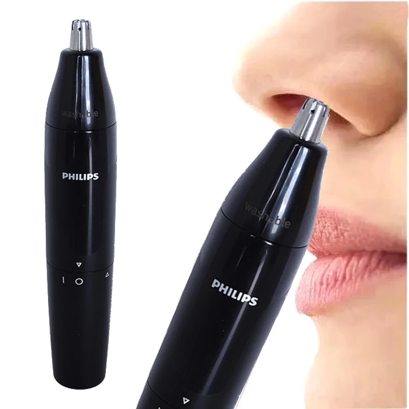Electric Nose & Ear Hair Trimmer - Fully Washable, Painless Grooming