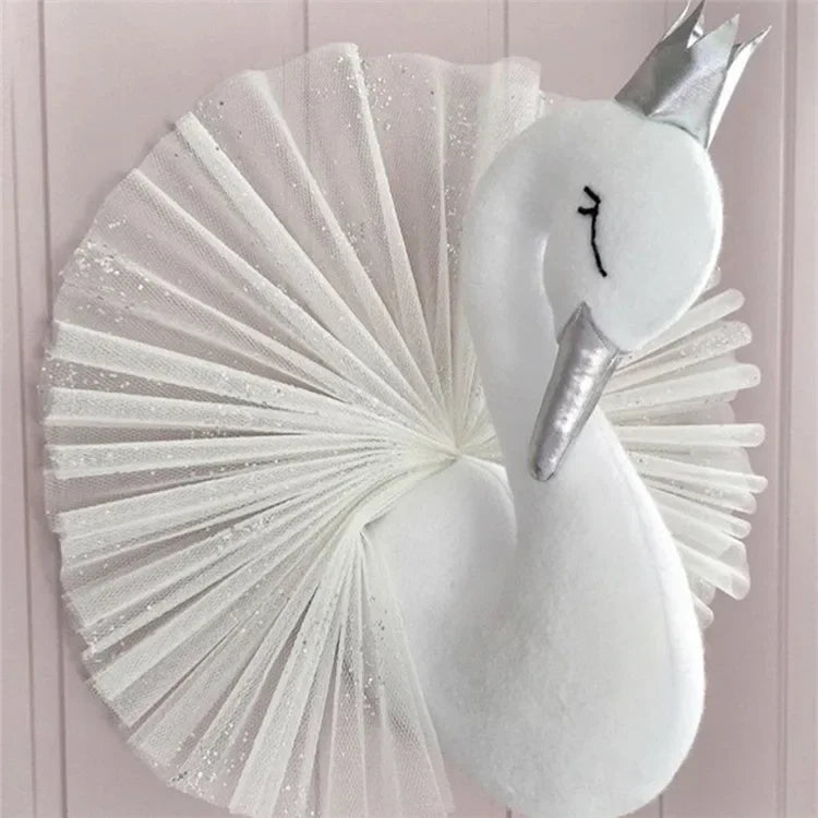 Kids Room Wall Decor Swan Doll Art Hanging for Nursery & Baby Room