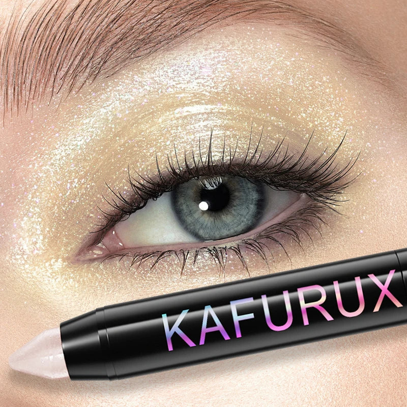 24-Color Pearlescent Glitter Eyeshadow Pencil Waterproof Matte Eye Makeup