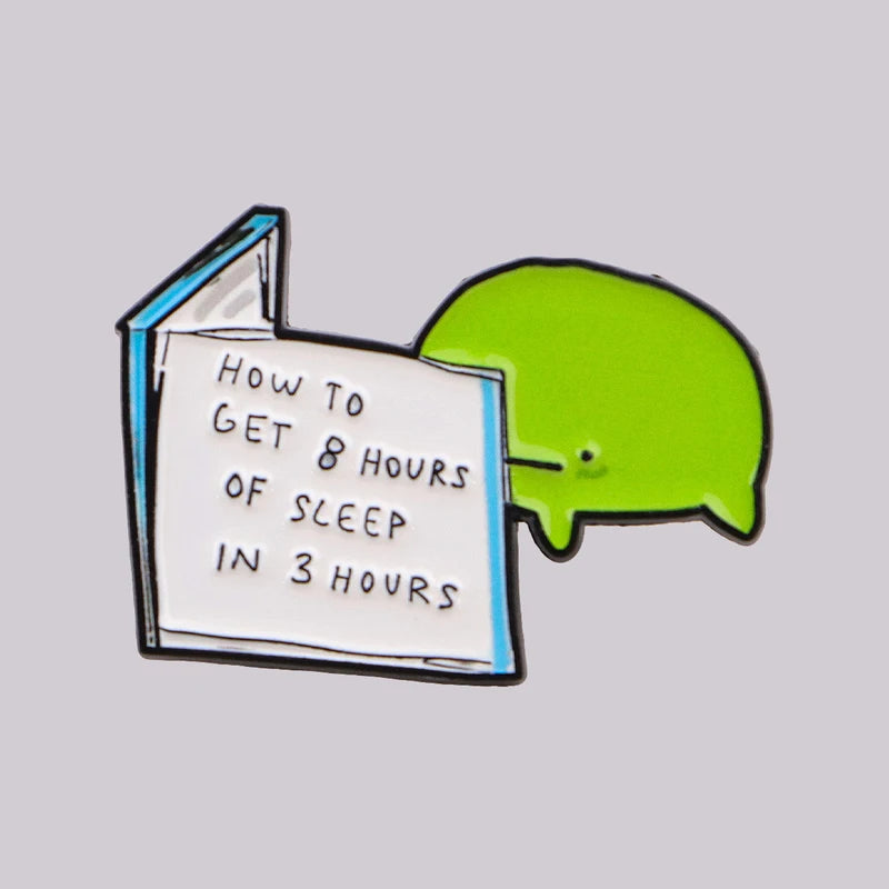 Funny Frog Enamel Pin - Cute Sleep-Inspired Lapel Badge Jewelry Gift