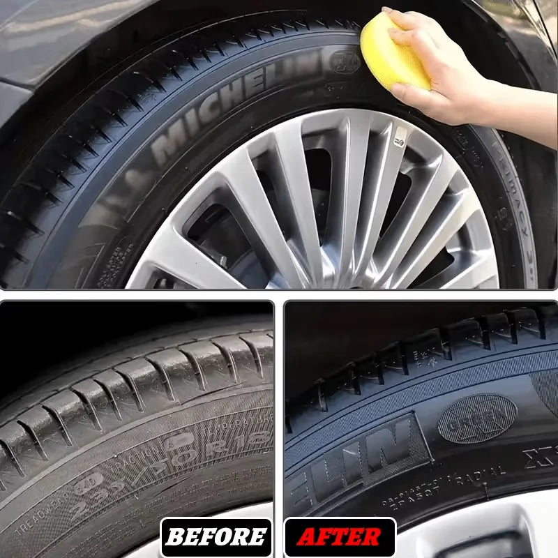 Car Surface Polishing Wax - Restores Faded Paint Waterproof Coating for Plastic & Tires