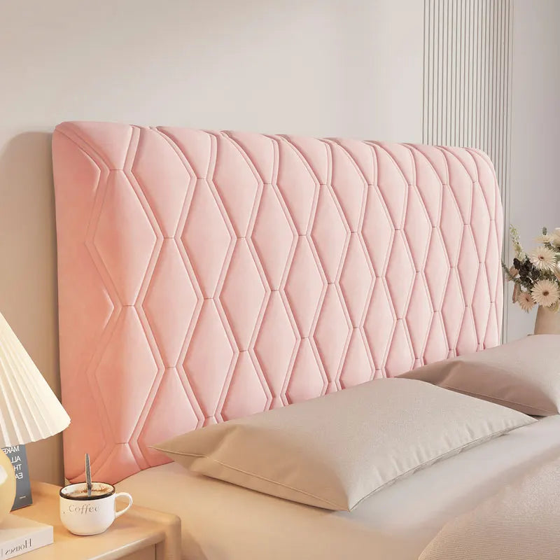Velvet Bed Headboard Cover Soft Thickened Protective Bedspread