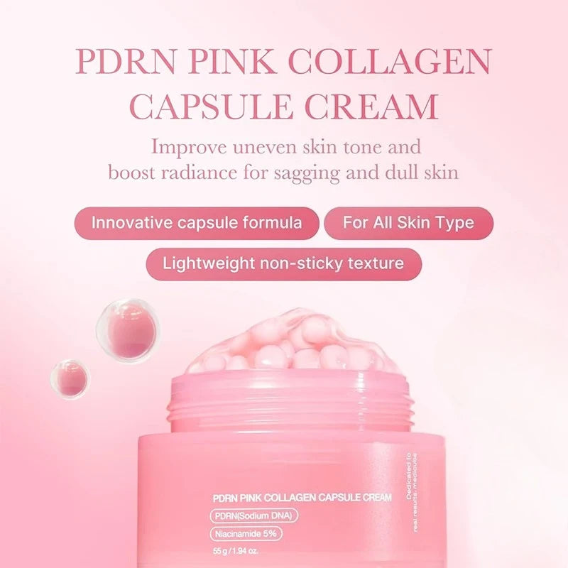 Collagen Face Cream with Hyaluronic Acid Hydrating Moisturizer for Dry Skin