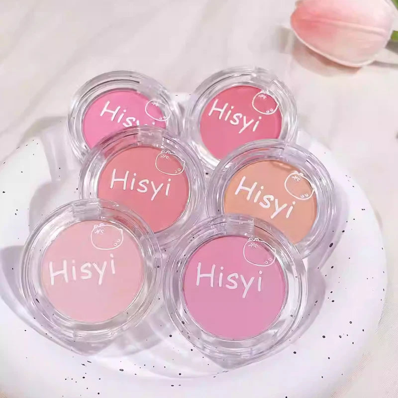 Waterproof Matte Cheek Color Makeup Blush Powder with Brightening & Contouring
