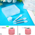Silicone Lip Mask Brush Set with Dust Cover & Storage Box - 3 Pieces