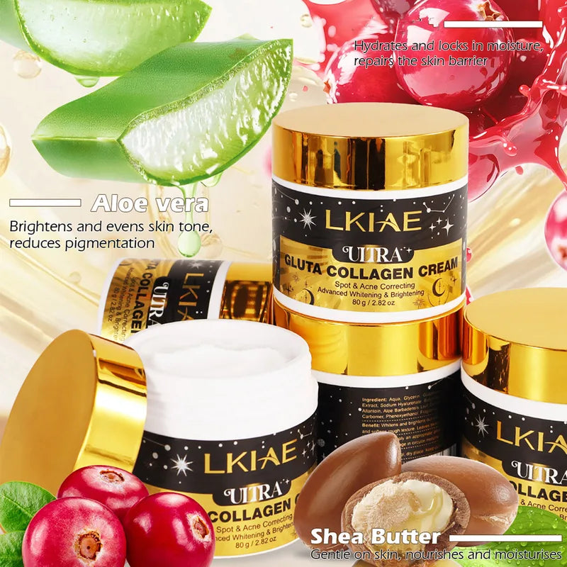 Ultra Glutathione Collagen Whitening Face Cream for Brightening & Spot Correction - 80g
