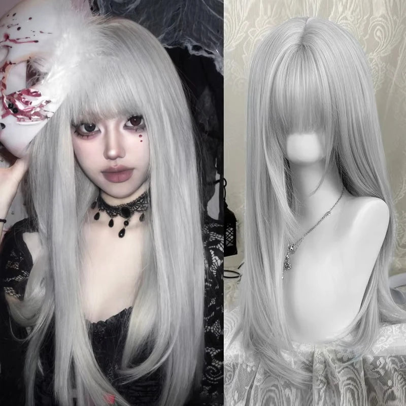 Synthetic Wig for Party Halloween Cosplay Role-Playing Daily Use - High-Temperature Hair Accessory