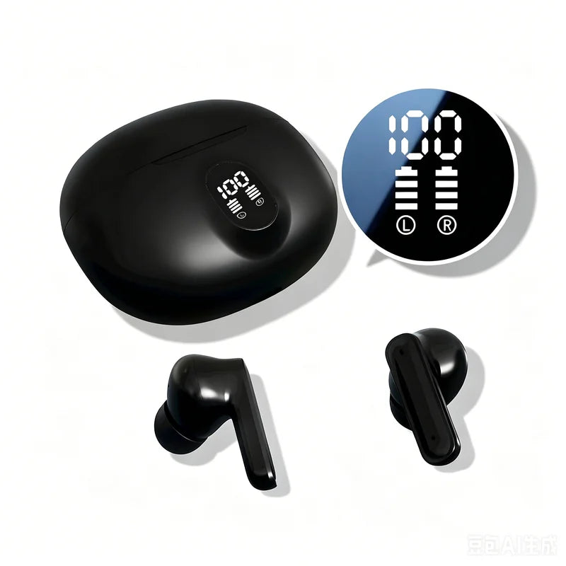Wireless Bluetooth Headphones with HD Mic Noise Isolation Long Battery Life for Calls & Music
