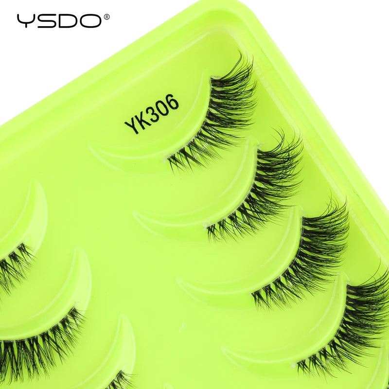 False Eyelashes 3D Mink Fluffy Natural Wispy Reusable Makeup Extensions