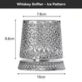 Rotating Whiskey Glass 360 Degree Crystal Beer Glass Thick Base for Bourbon Scotch