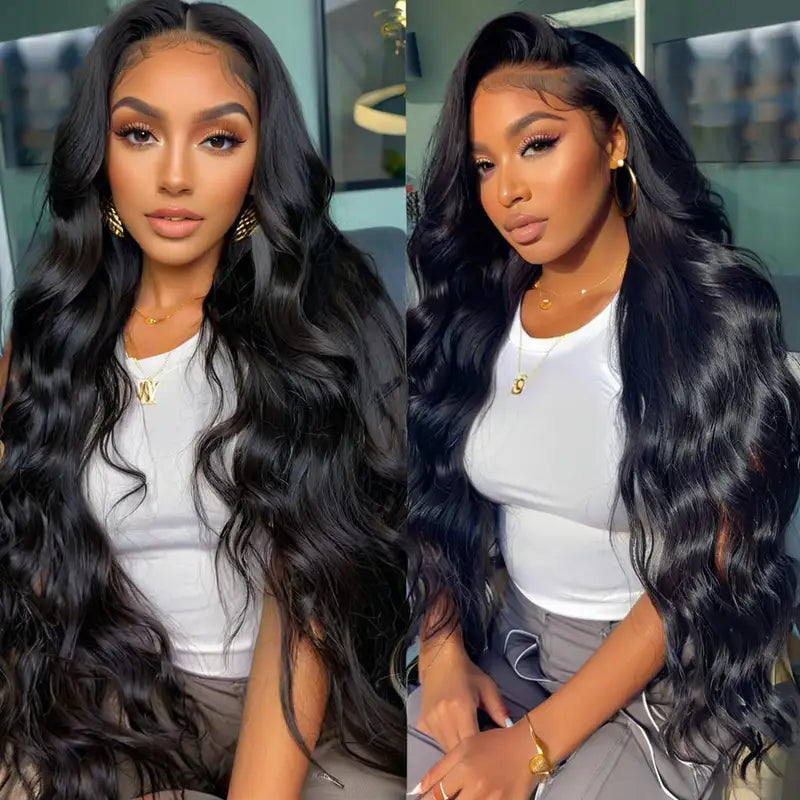Women’s 30-46 Inch Body Wave Lace Frontal Wig Human Hair Full Head 13x4 13x6 4x4 360 Brazilian