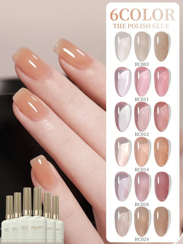 15ML Gel Nail Polish Set - Summer Colors, UV/LED Soak Off Nail Art Kit