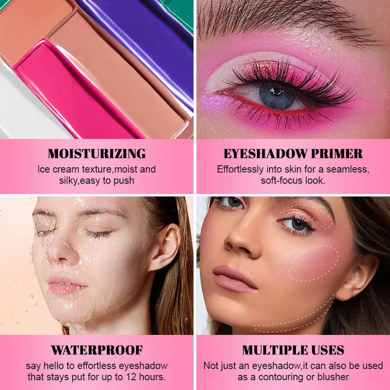 Waterproof Matte Eye Shadow Primer for Oily Eyelids - Long-Lasting Base