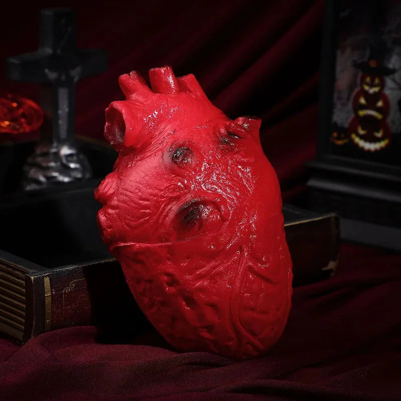 Halloween Bloody Severed Human Heart Fake Gory Body Part Decoration