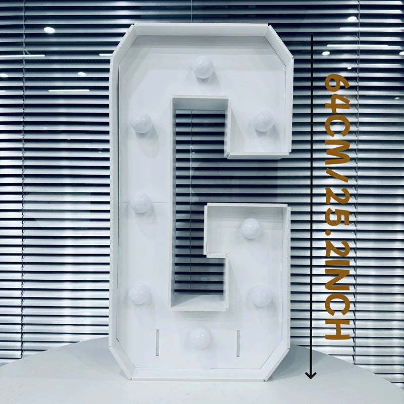 Digital Marquee Letters Frame for Birthday Party & Anniversary Decorations