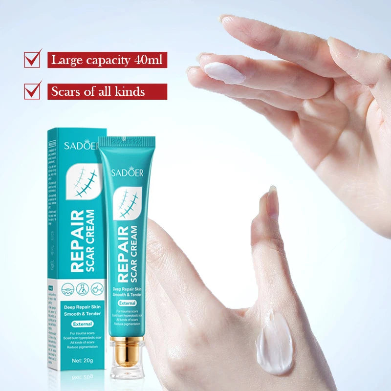 Scar Repair Cream for Skin Wounds and Scars - Moisturizing Rejuvenating Gel