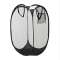 Foldable Hand-Held Laundry Basket with Handles, Space-Saving Clothes Storage Bin