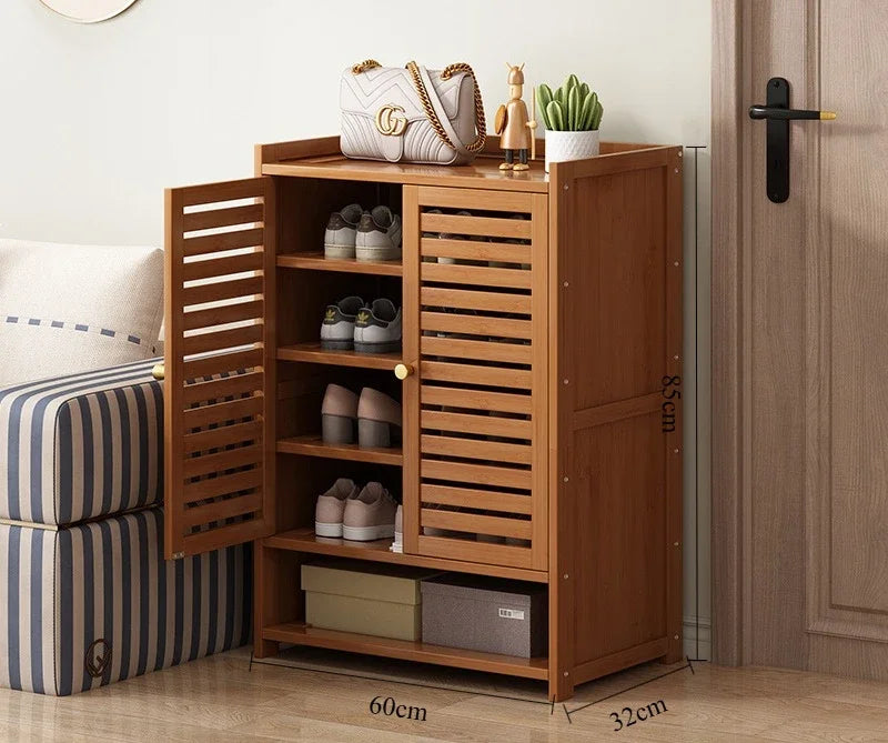 Multi-Layer Shoe Storage Cabinet for Home Entryway and Hallway