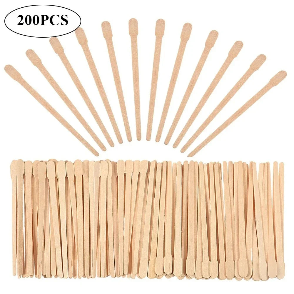 Wooden Wax Spatula Set for Hair Removal - 200/100PCS Beauty Applicators