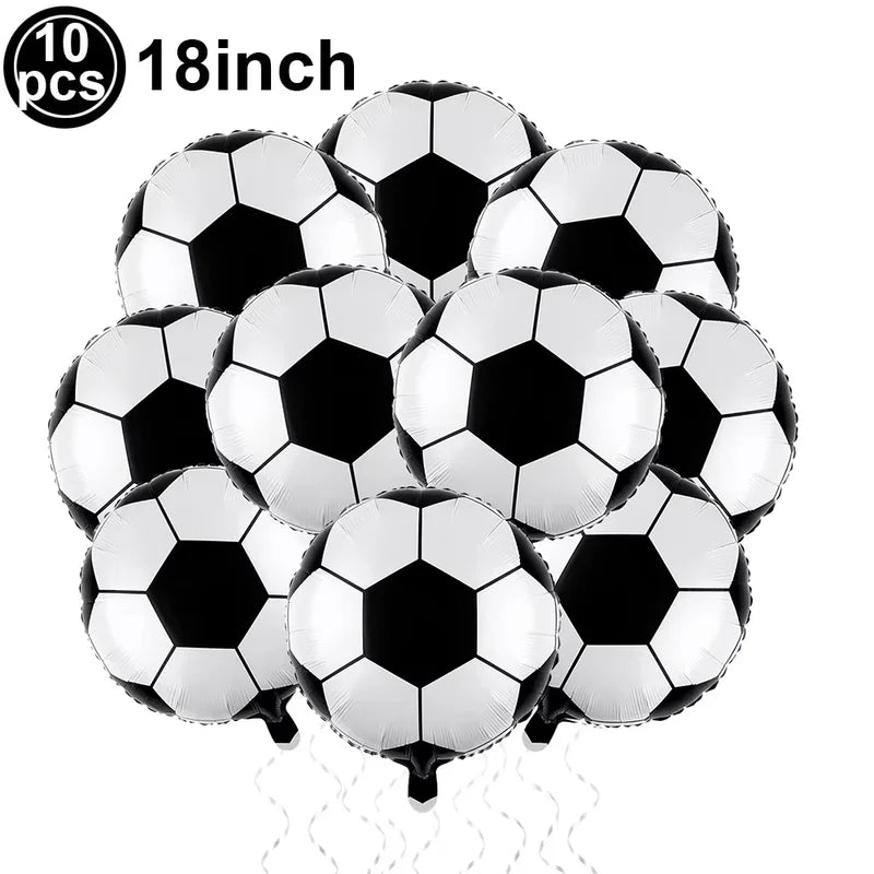 10 Pcs 18-Inch Sports Balls Party Supplies for Kids' Birthdays - Baseball, Golf, Rugby, Volleyball
