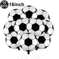 10 Pcs 18-Inch Sports Balls Party Supplies for Kids' Birthdays - Baseball, Golf, Rugby, Volleyball