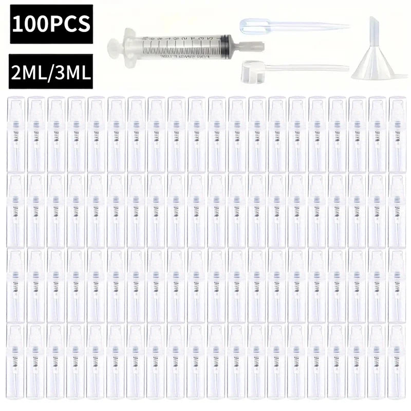 Refillable Travel Spray Bottles Set - Odorless, BPA-Free Mini Perfume & Cosmetics Atomizers