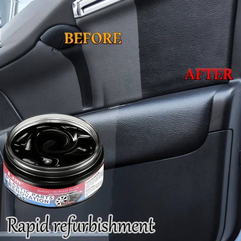 Plastic Renovate Wax for Car Interior & Exterior Brightening & Tire Care