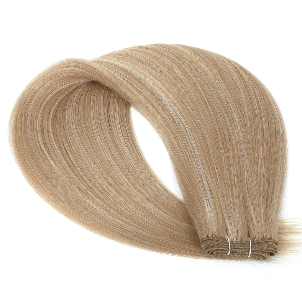Synthetic Hair Extensions Blonde Straight Bundles Heat Resistant 12-38 Inch
