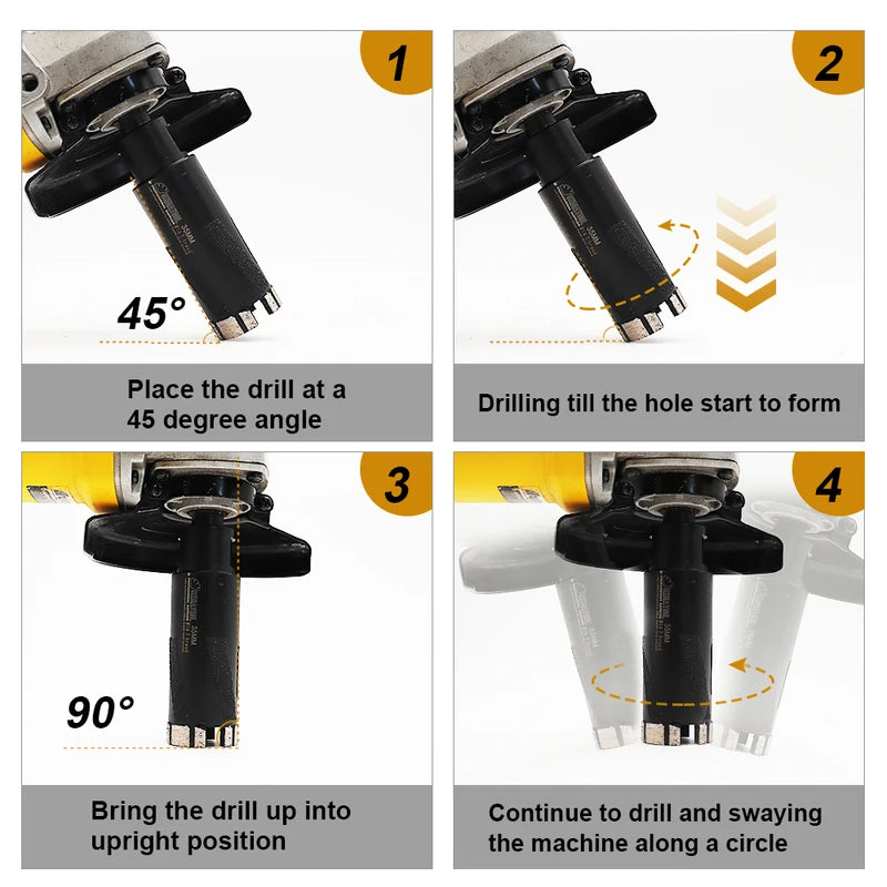 Diamond Core Drill Bit 35mm for Marble Concrete Granite Dry Wet Use