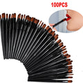 Disposable Lip Brush Applicator Set for Lip Gloss & Makeup - 50/100 Pcs