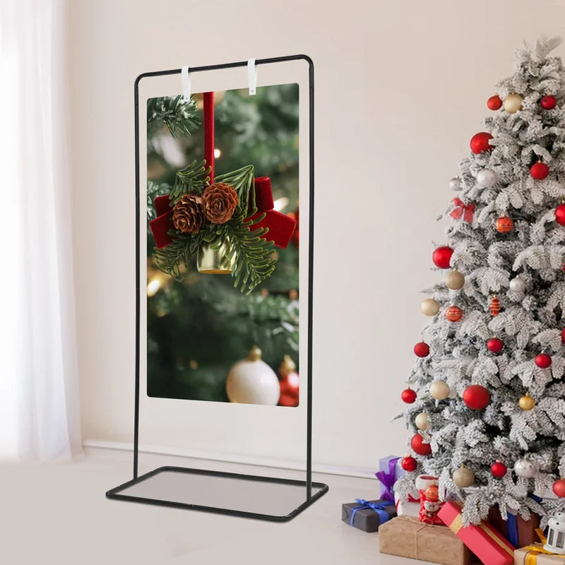 Wedding Sign Holder Adjustable Floor Display Stand 175x80cm Black