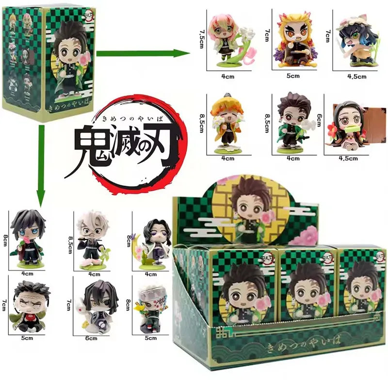 Anime Demon Slayer Model Figures Set - Tanjiro Kamado & Nezuko PVC Collectibles