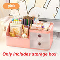Large Capacity Desktop Storage Box Pen Holder for Tidy Workspace