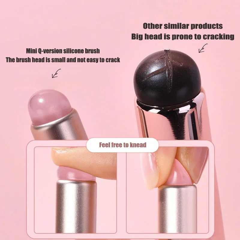 Nail Art Silicone Applicator Stick Brush for Gradient Effects and Smudging